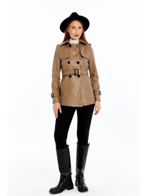 Vizon Deri Trençkot/ceket