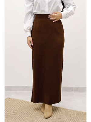 Acı Kahve Triko Etek