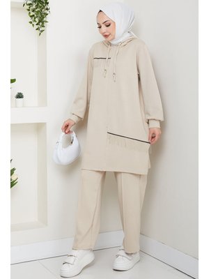 Bej Zincir Detay Oysho İkili Takım