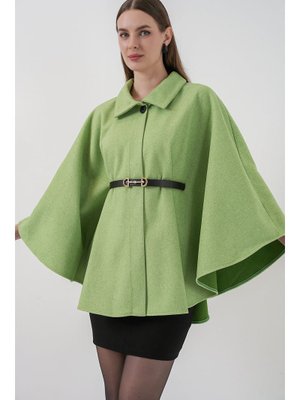 E.yeşil Kemerli Kaşe Panço