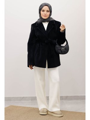 Siyah Cepli Fox Kaban