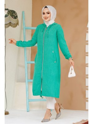 Fermuarlı Yeşil Kap 70792y