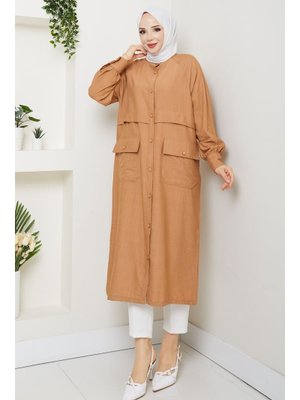 Cepli Robalı Düğme Kapamalı Giy Çık Kap