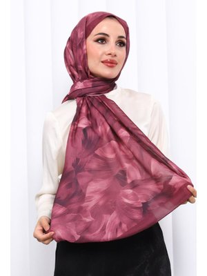 Gül Kurusu Desenli Soft Dijital Şal