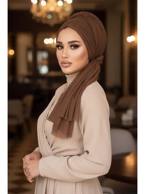 Karamel Tokalı Abiye Bone Şal