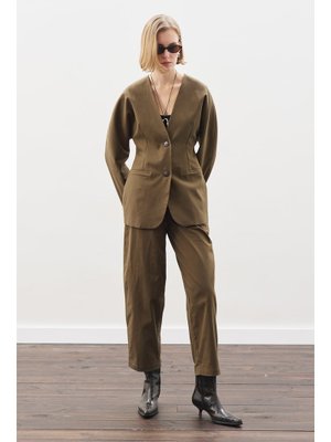 Haki Barrel Pantolon