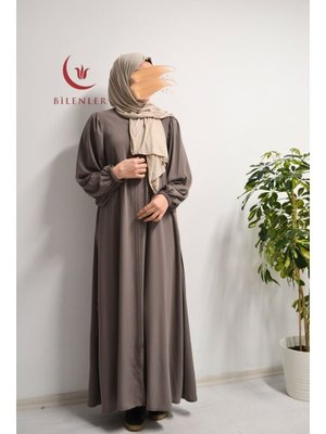 Kuşaklı Medine İpeği Balon Kol Ferace