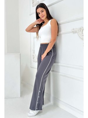 Fume Füme Şetit Ve Çıtcıt Detaylı Modal Pantolon