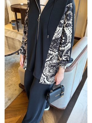 Siyah Desenli Oysho İkili Takım