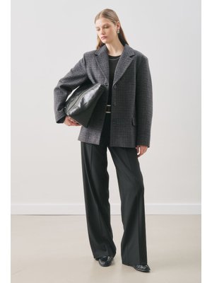 Norrıs Yün Blazer Ceket Grey Check