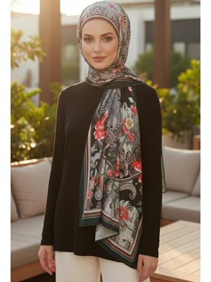 Desen Arkadan Bağlamalı Desenli Pratik Şal,ps