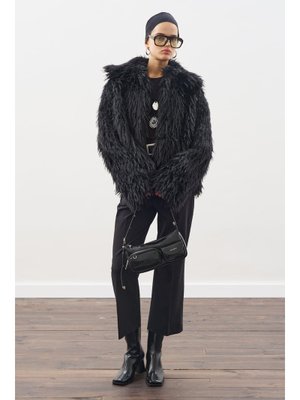 Siyah Mara Kürk Ceket