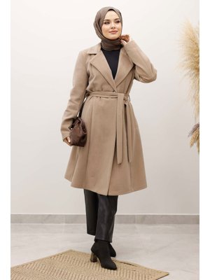 Camel Astarlı Ara Boy Fox Kaban