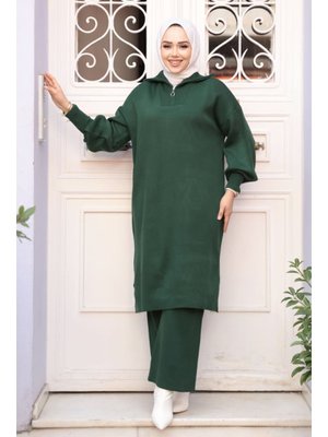 Zümrüt Yeşili Triko İkili Takım 6036zy