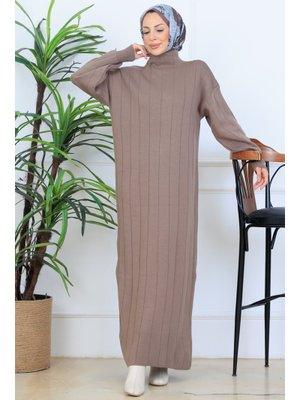 Vizon Fitilli Triko Elbise