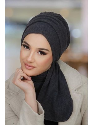 Antrasit Triko Atkılı Bone