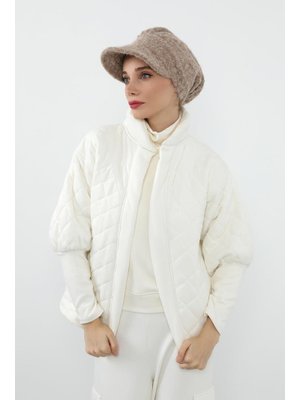 73tk Taş Kışlık Siperlikli Tüylü Kaşe Şapka Bone,b