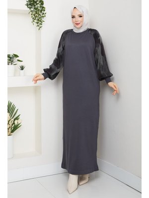 Kolu İpek Kupra Merserize Triko Elbise