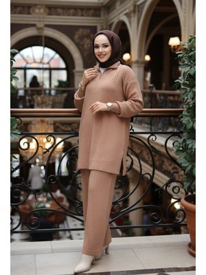 Fitilli Bisküvi Triko İkili Takım 60381bs