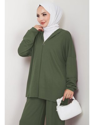 Mint Kapüşonlu İkili Takım