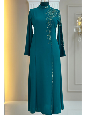 Petrol Elisa Abiye Elbise