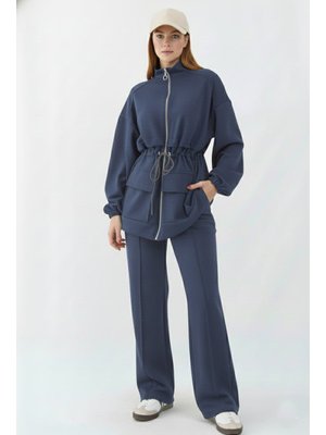 Antrasit Belden Büzgülü Scuba Takım