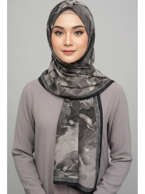 Grı Gri Soft Mist Serisi Pamuk Şal