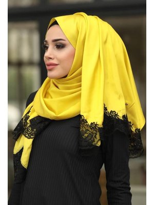 Dantelli İpek Görünümlü Şal Ürün