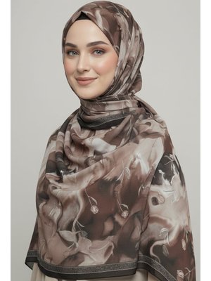 Kahve Soft Mist Serisi Pamuk Şal