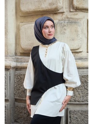 Monogram Pamuk İpek Eşarp