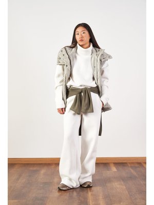 Çağla Geniş Kalıp Kapitone Şişme Yelek