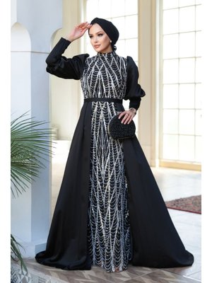 Boncuk İşlemeli Kuyruklu Siyah 50901s