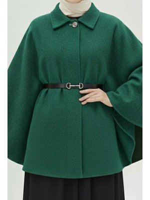 Yeşil Kemerli Kaşe Panço