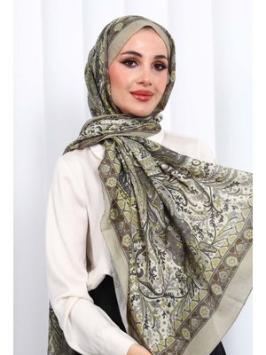 Haki Desenli Kraş Şal