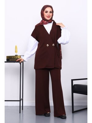 Bordo Yelek Pantolonlu Cupra Modal Takım