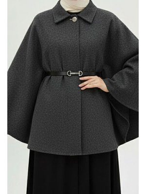 Antrasit Kemerli Kaşe Panço