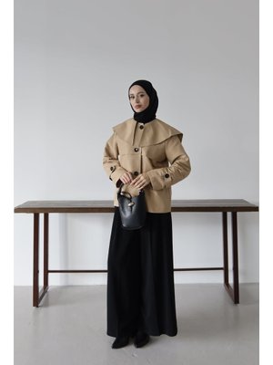 Düğme Detaylı Trençkot