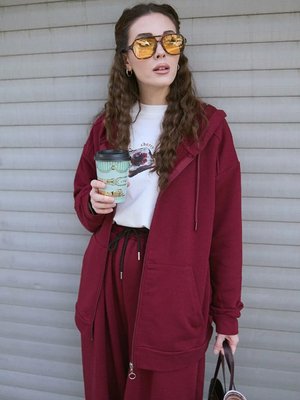 Bordo İplik Basic Hırka