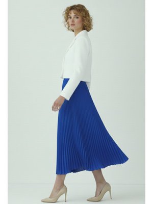 Saks Mavisi Piliseli Etek