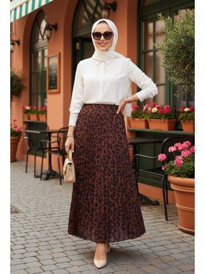 Leopar Desenli Etek 92101lp
