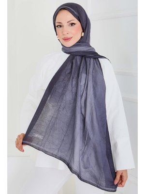 Antrasıt Antrasit Soft Degrade Bambu Crash Şal