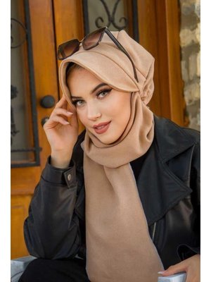 Bej Dore Hazır Atkılı Şapka