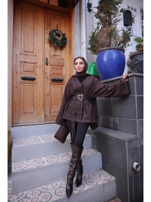 Kahverengi Tensel Kimono