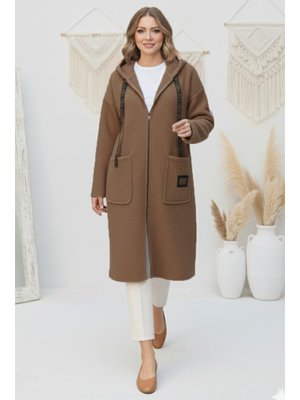 Vizon Fermuarlı Peluş Kap