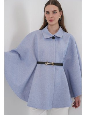 Mavi Kemerli Kaşe Panço