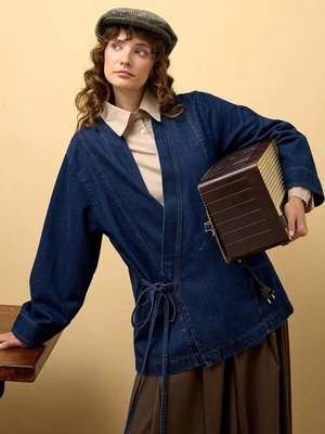 Kot Mavi Kruvaze Ceket