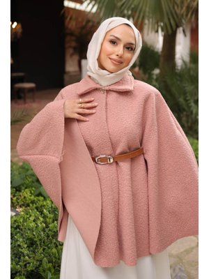 Gül Kurusu Kemerli Buklet Panço