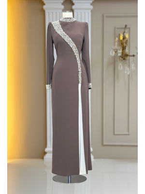 Vizon İnci Abiye Elbise