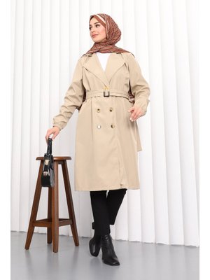 Vizon Kruvaze Yaka Trençkot