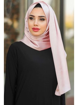 İpek Görünümlü Pembe Şal 7501p